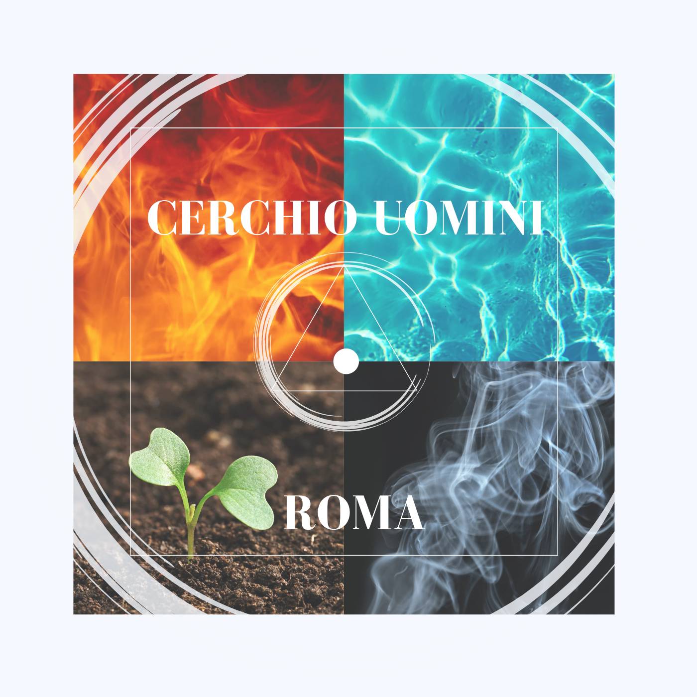 cerchio di unomini logo colori